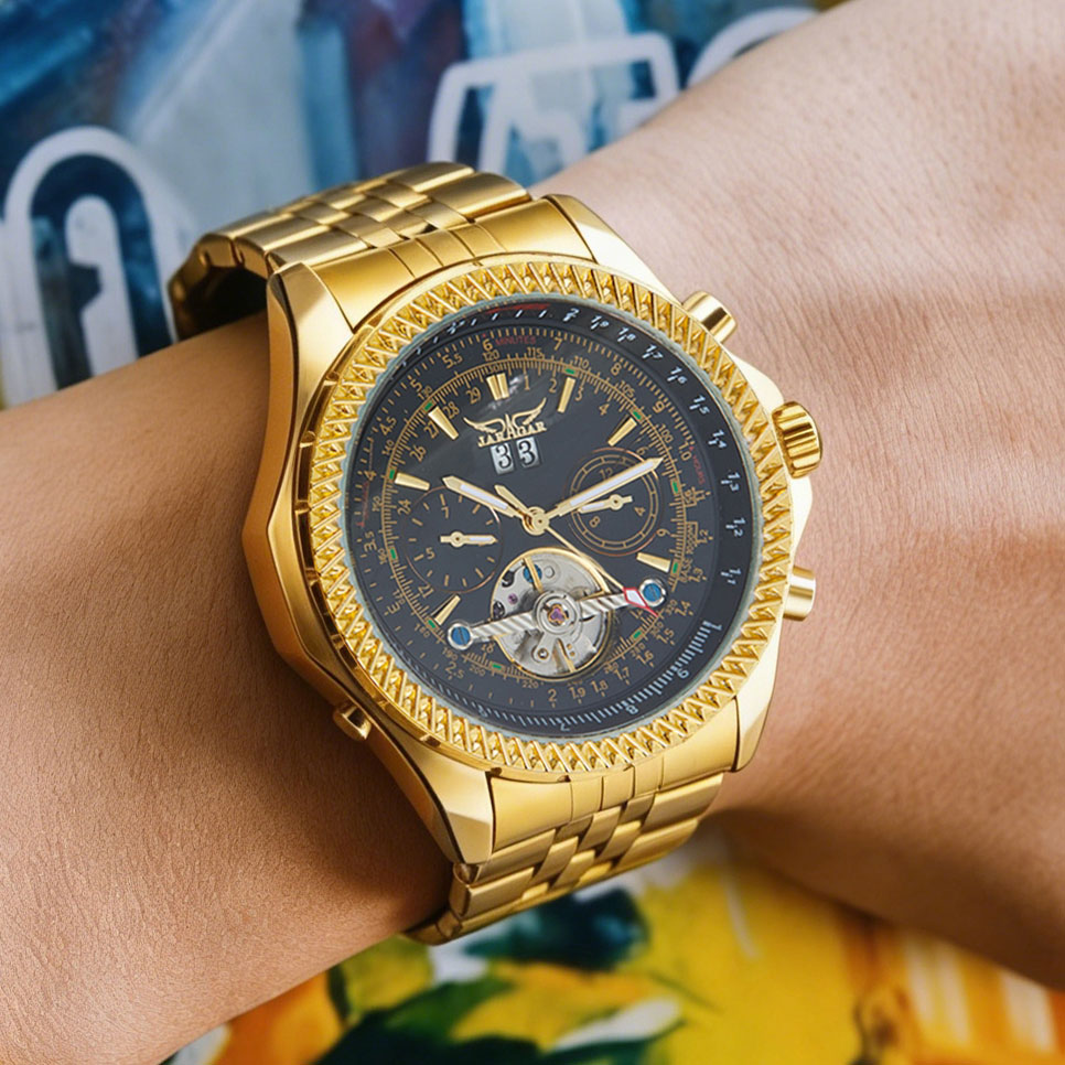 Chronograph Flyback Watch - High-end Luxury Multifunctional Chronograph Tourbillon การเคลื่อนไหวอัตโนมัติ