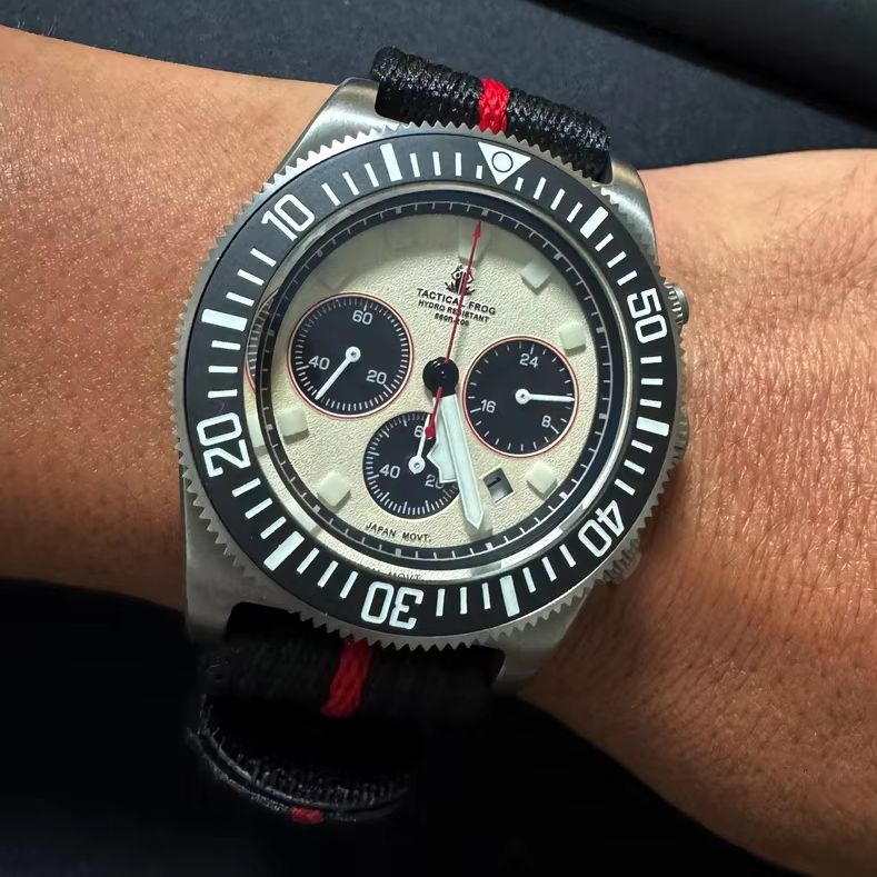 Titanium Sport Watch - นาฬิกา Tactical Frog Men Chronograph 44.3