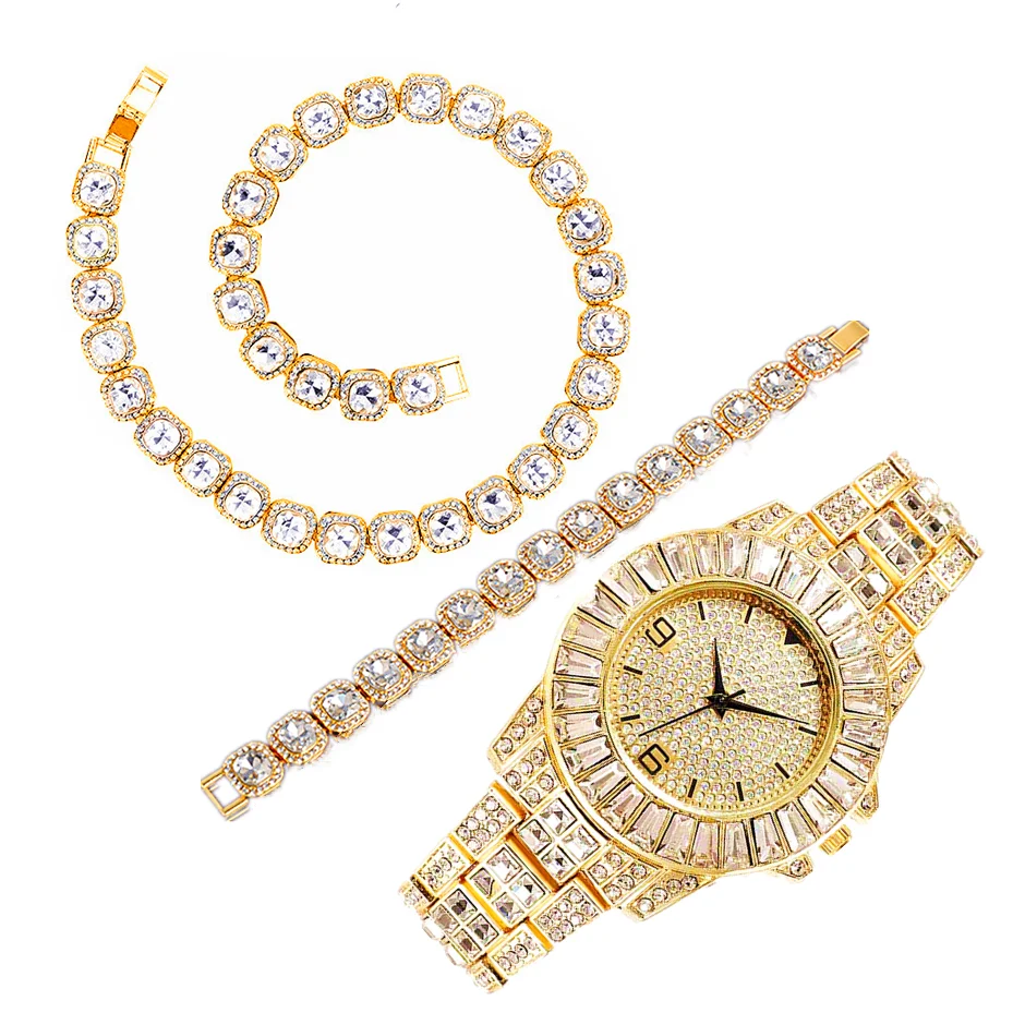 Luxury Watch Miami - นาฬิกาข้อมือหรูหรา สร้อยคอ กำไลข้อมือ นาฬิกาแบบ Iced Out