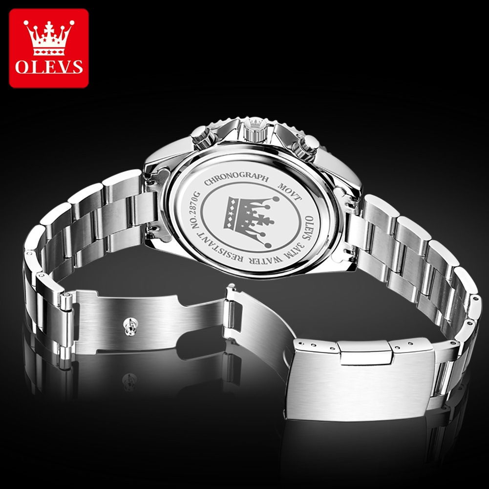 OLEVS 2870 นาฬิกาผู้ชายหรูหรา  - Luxury Watch Hd บทวิจารณ์และราคา