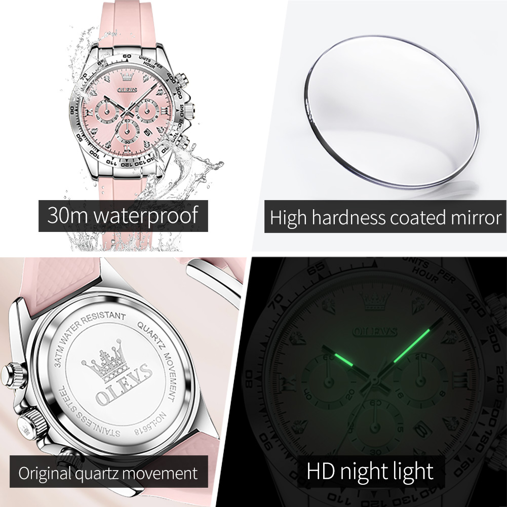 นาฬิกาข้อมือผู้หญิง OLEVS 5618 - Luxury Watch Hd บทวิจารณ์และราคา