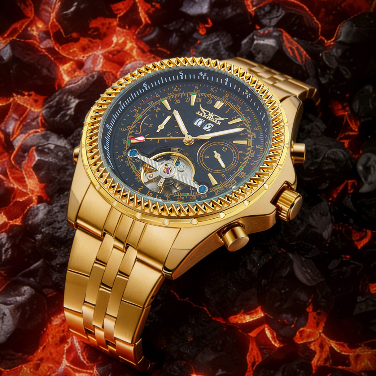 High-end Luxury Multifunctiona - Chronograph Flyback Watch บทวิจารณ์และราคา