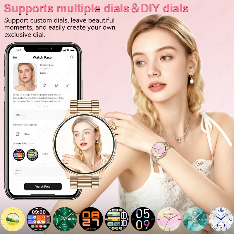 LIGE นาฬิกาสมาร์ทวอทช์สำหรับผู - Luxury Watch Hd บทวิจารณ์และราคา