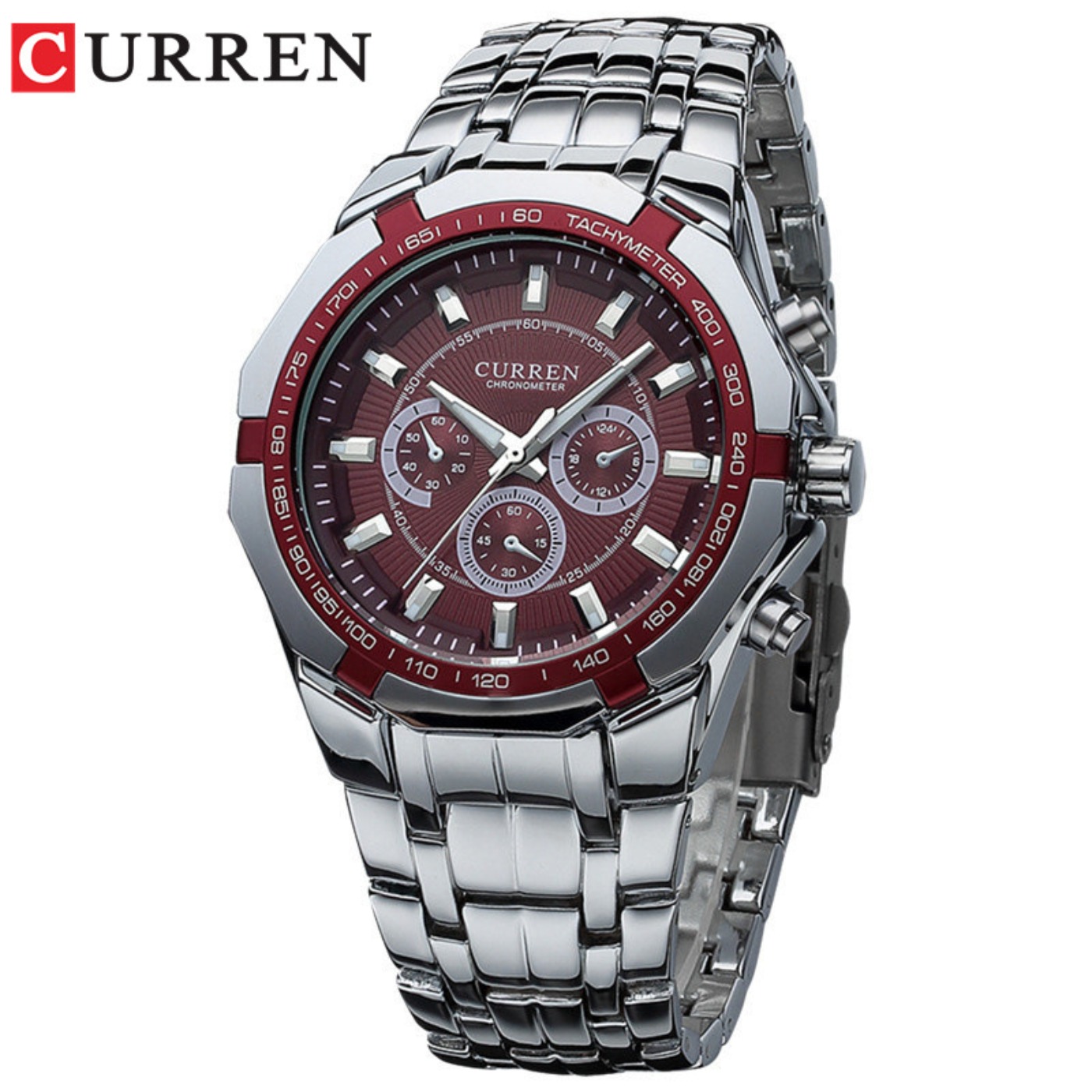 CURREN ผู้ชายแบรนด์หรูทหารกีฬา - Luxury Watch Japan บทวิจารณ์และราคา