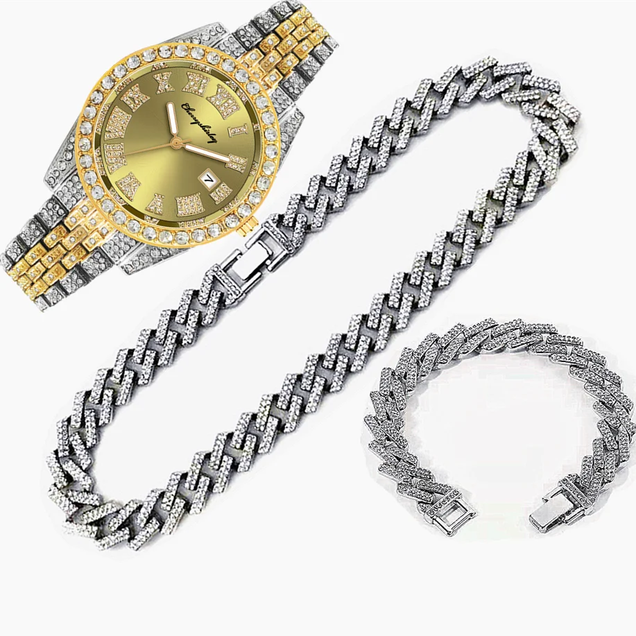นาฬิกาหรูหราแบบฝังเพชร 3 เรือน - Luxury Watch Miami บทวิจารณ์และราคา
