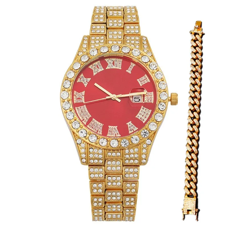 ชุดนาฬิกาและสร้อยข้อมือสีทองให - Luxury Watch Miami บทวิจารณ์และราคา