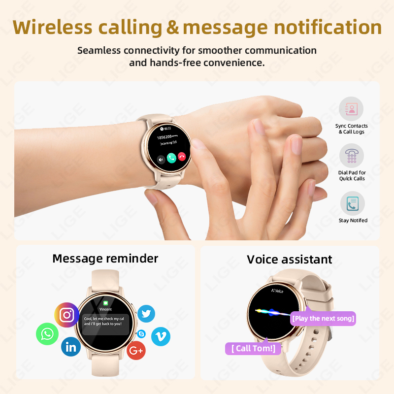 2026 LIGE ผู้หญิงนาฬิกาสมาร์ทห - Luxury Watch Hd บทวิจารณ์และราคา