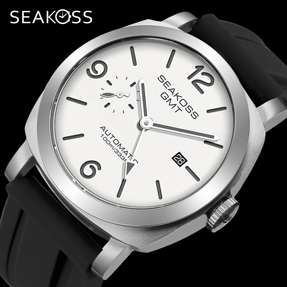 SEAKOSS 10Bar GMT ดําน้ําอัตโน - Chronograph Flyback Watch บทวิจารณ์และราคา