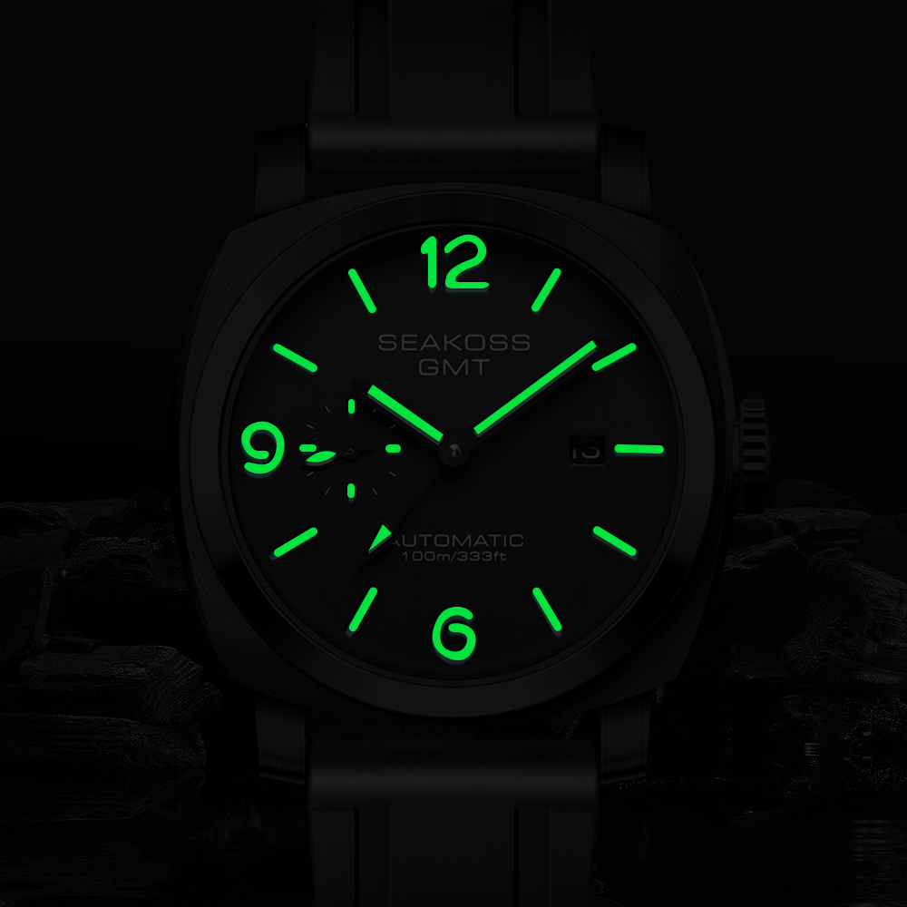 SEAKOSS 10Bar GMT ดําน้ําอัตโน - Chronograph Flyback Watch บทวิจารณ์และราคา