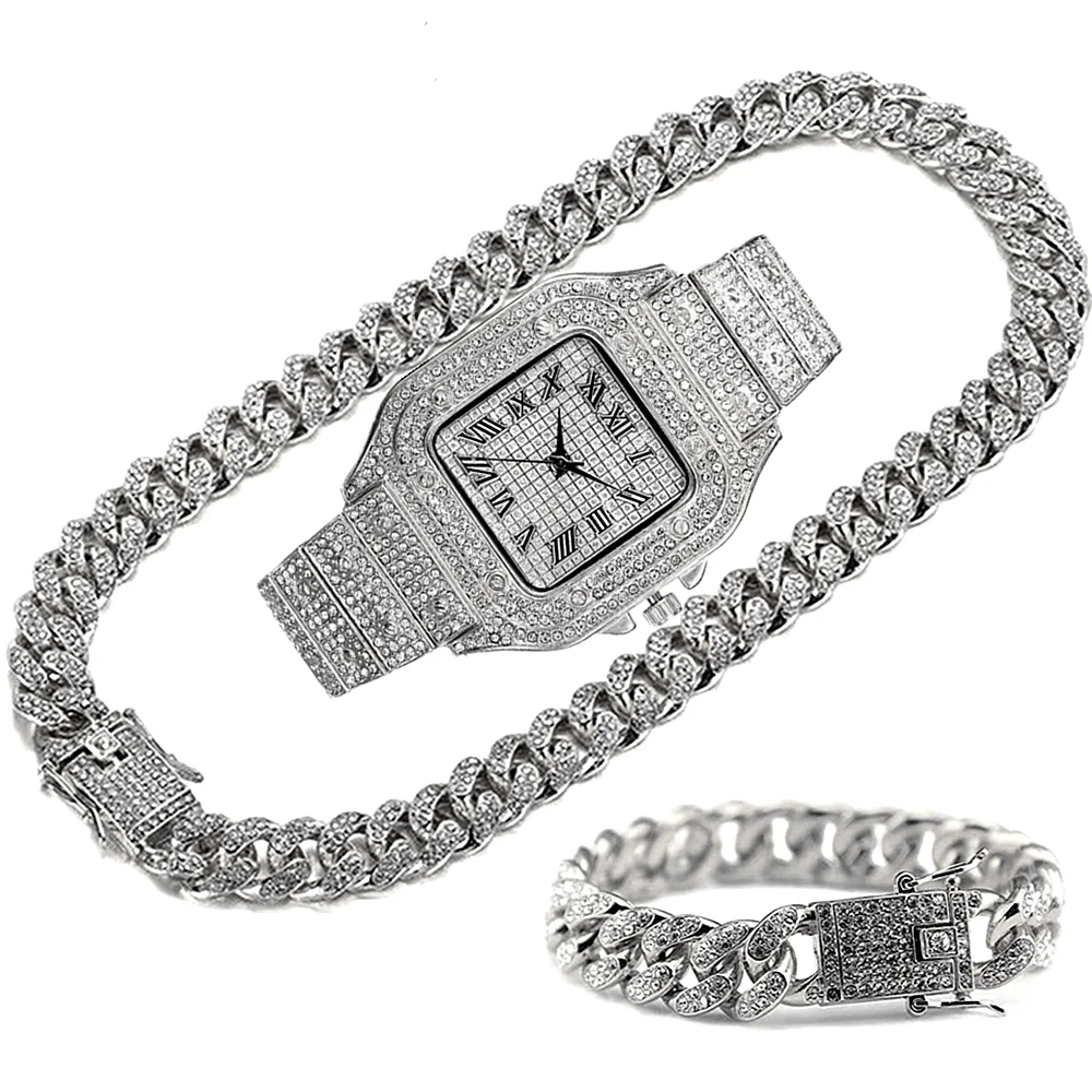 สร้อยคอทองคำแบบคิวบาประดับเพชร - Luxury Watch Miami บทวิจารณ์และราคา