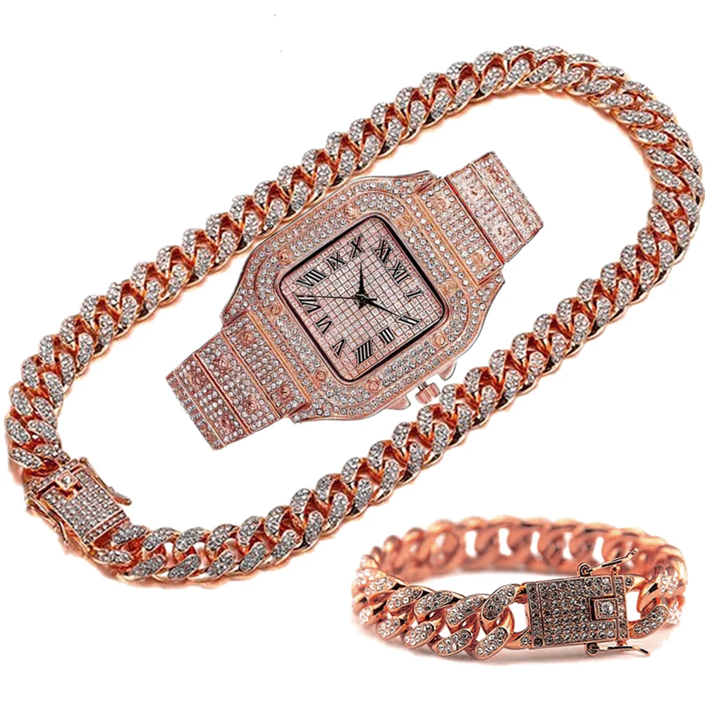 สร้อยคอทองคำแบบคิวบาประดับเพชร - Luxury Watch Miami บทวิจารณ์และราคา