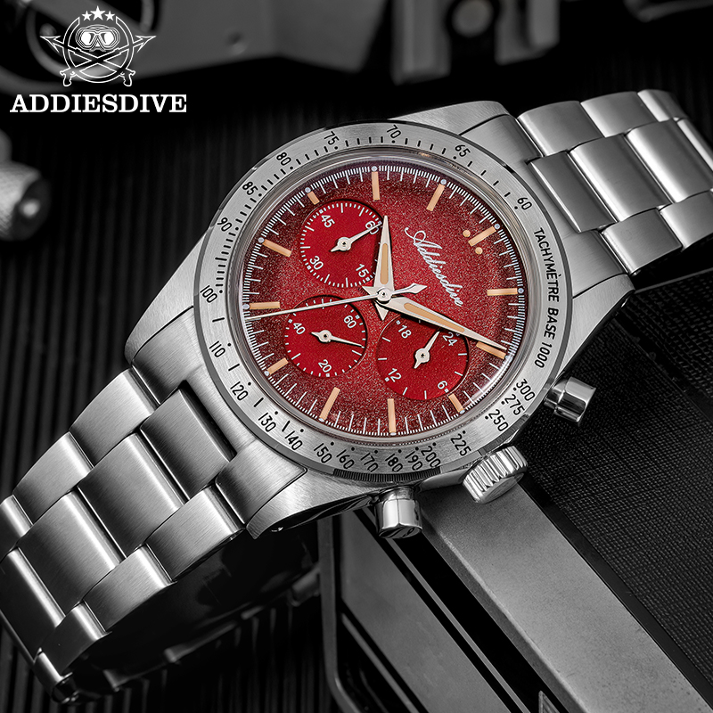 ADDIESDIVE AD2552 นาฬิกาโครโนก - Luxury Watch It บทวิจารณ์และราคา
