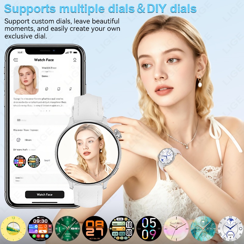 LIGE นาฬิกาอัจฉริยะสำหรับผู้หญ - Luxury Watch Hd บทวิจารณ์และราคา