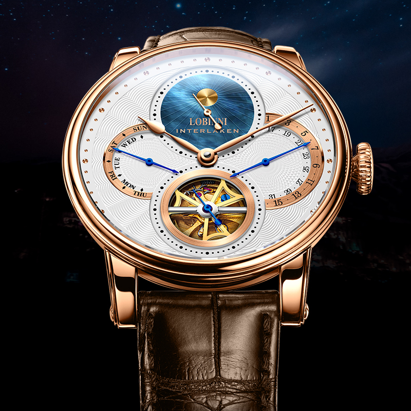 นาฬิกา LOBINNI สำหรับผู้ชาย นา - Chronograph Flyback Watch บทวิจารณ์และราคา