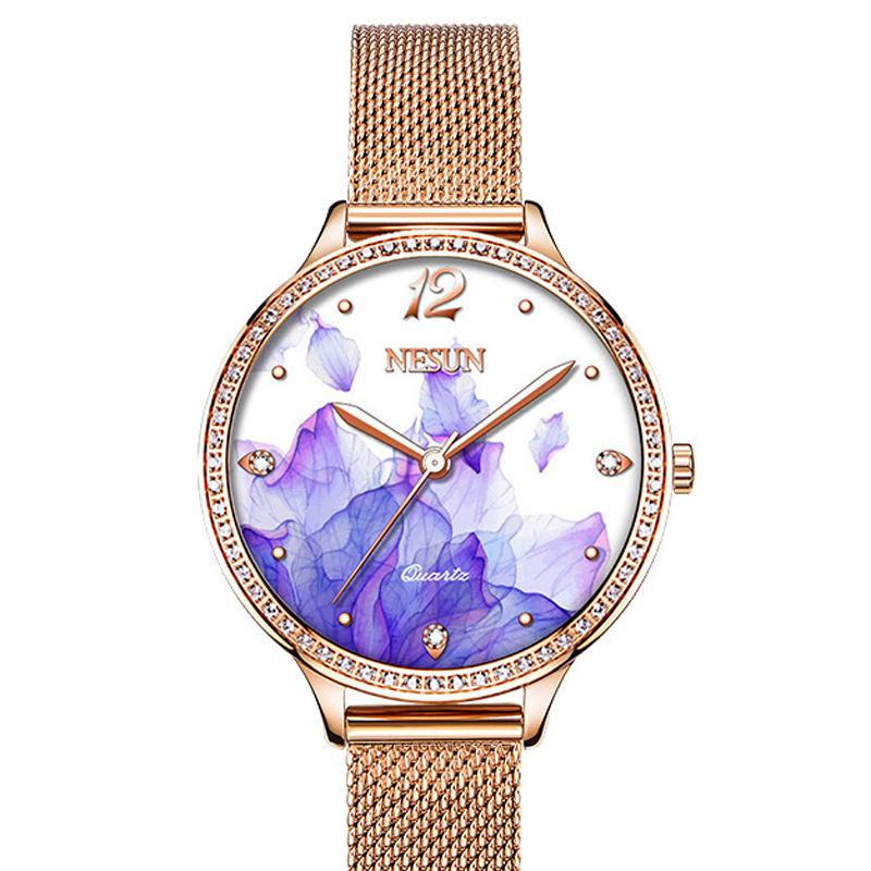 นาฬิกาข้อมือผู้หญิง NESUN 8 มม - Luxury Watch Japan บทวิจารณ์และราคา