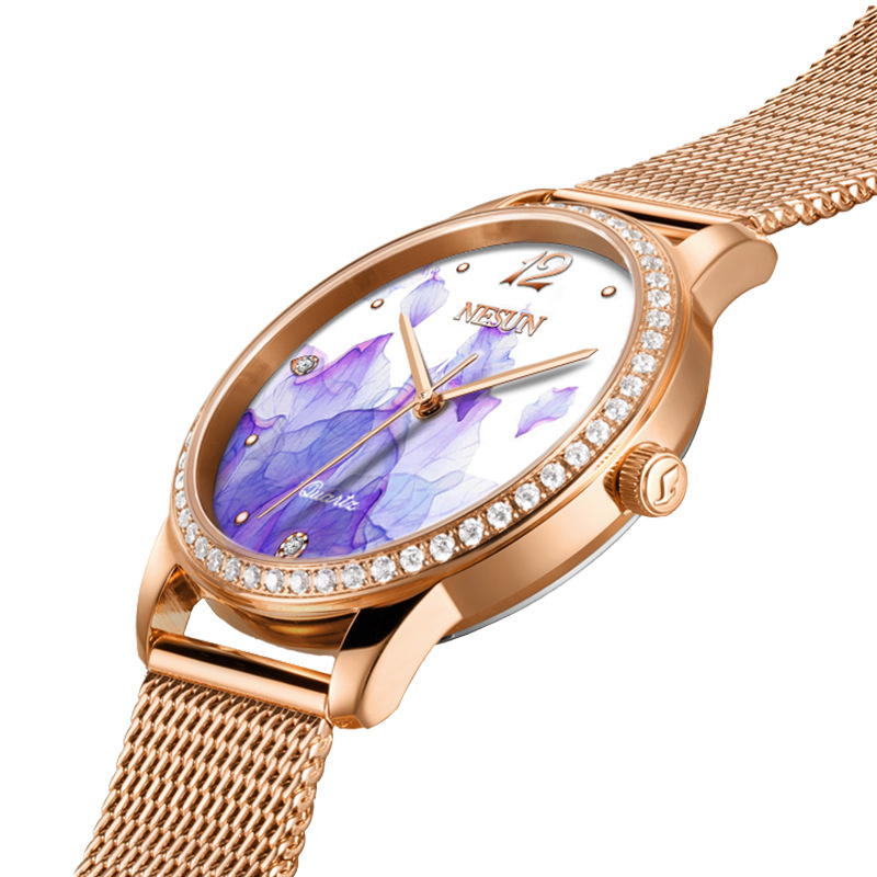 นาฬิกาข้อมือผู้หญิง NESUN 8 มม - Luxury Watch Japan บทวิจารณ์และราคา