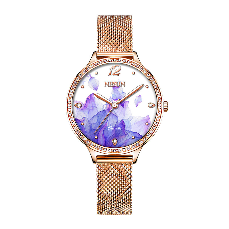 นาฬิกาข้อมือผู้หญิง NESUN 8 มม - Luxury Watch Japan บทวิจารณ์และราคา