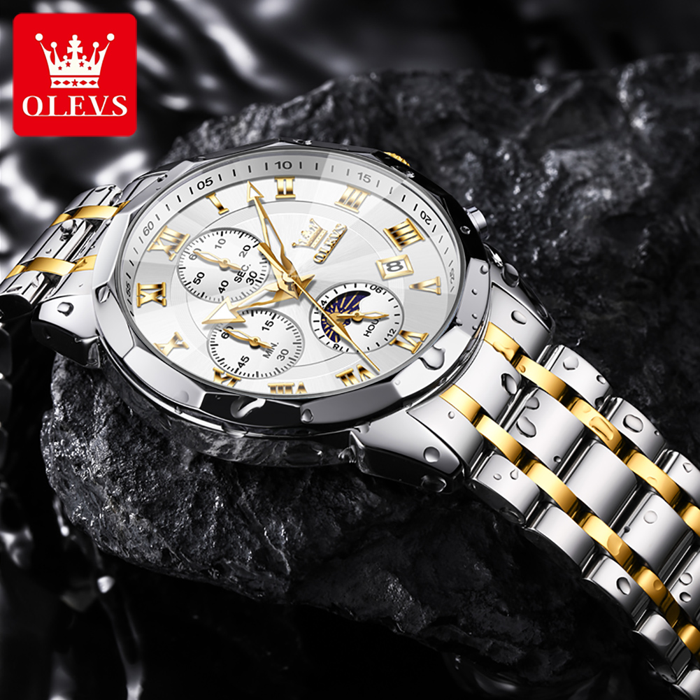 นาฬิกา OLEVS 3675 สำหรับผู้ชาย - Luxury Watch Hd บทวิจารณ์และราคา