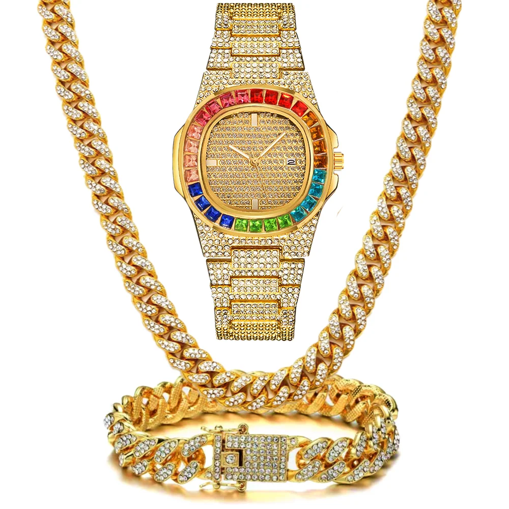 นาฬิกา 3 เรือน+สร้อยคอ+กำไลข้อ - Luxury Watch Miami บทวิจารณ์และราคา