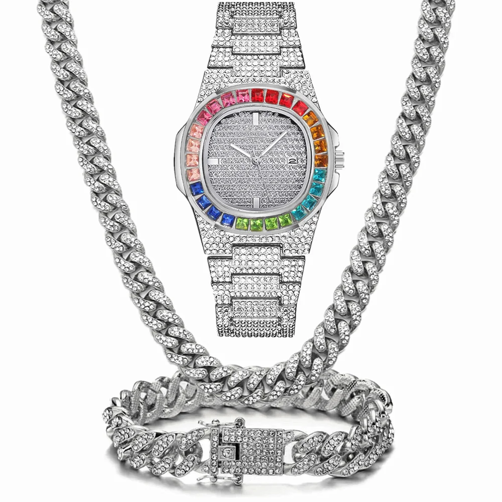 นาฬิกา 3 เรือน+สร้อยคอ+กำไลข้อ - Luxury Watch Miami บทวิจารณ์และราคา