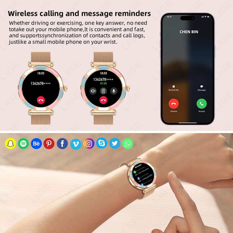 2026 LIGE นาฬิกาสมาร์ทวอทช์สุด - Luxury Watch Hd บทวิจารณ์และราคา